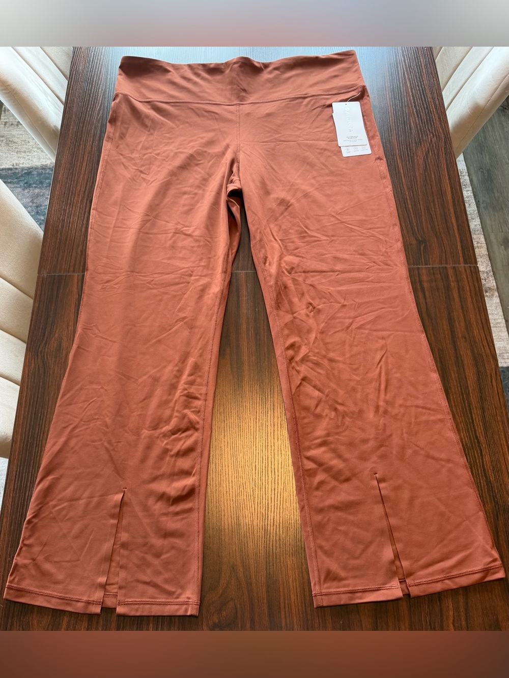 NWT Athleta Terracotta Brown Elation Ultra High Rise Split Flare Pant Size 3X